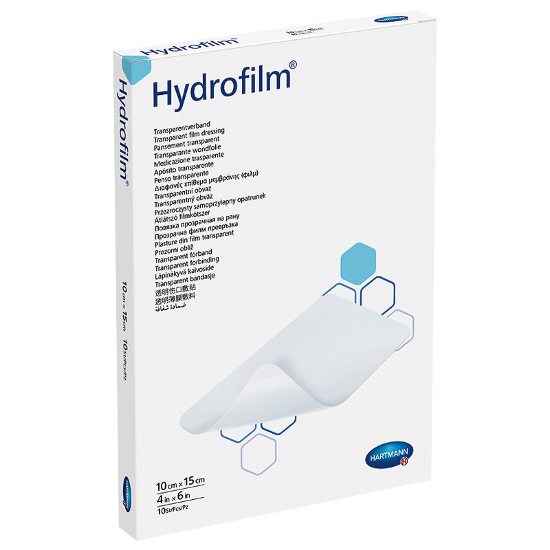 Пов’язка плівкова прозора Hydrofilm®, 10 х 15 см.